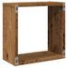 Étagères cube murales 4 pcs vieux bois 30x15x30 cm - Photo n°7