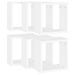 Étagères cube murales 6 pcs Blanc 30x15x30 cm - Photo n°5