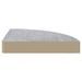 Étagères d'angle murales 4 pcs Gris béton 25x25x3,8 cm MDF - Photo n°6