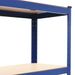 Étagères de rangement 2 pcs Bleu 80x40x160 cm Acier et MDF - Photo n°6