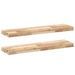 Étagères flottantes 2 pcs 100x20x4 cm acacia massif non traité - Photo n°2