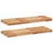 Étagères flottantes 2 pcs 100x30x4 cm acacia massif à l'huile - Photo n°2