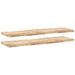 Étagères flottantes 2 pcs 120x40x4 cm acacia massif non traité - Photo n°2