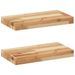 Étagères flottantes 2 pcs 40x20x4 cm acacia massif à l'huile - Photo n°2