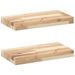 Étagères flottantes 2 pcs 40x20x4 cm acacia massif non traité - Photo n°2