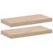 Étagères flottantes 2 pcs 50x23,5x4 cm bois d'ingénierie - Photo n°2