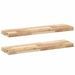 Étagères flottantes 2 pcs 80x20x4 cm acacia massif non traité - Photo n°2