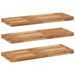 Étagères flottantes 3 pcs 100x30x4 cm acacia massif à l'huile - Photo n°2