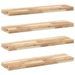 Étagères flottantes 4 pcs 100x20x4 cm acacia massif non traité - Photo n°2