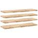 Étagères flottantes 4 pcs 140x40x4 cm acacia massif non traité - Photo n°2