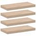 Étagères flottantes 4 pcs 50x23,5x4 cm bois d'ingénierie - Photo n°1