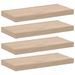 Étagères flottantes 4 pcs 50x23,5x4 cm bois d'ingénierie - Photo n°2