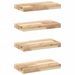 Étagères flottantes 4 pcs 60x20x4 cm acacia massif non traité - Photo n°2