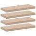 Étagères flottantes 4 pcs 60x23,5x4 cm bois d'ingénierie - Photo n°2