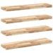 Étagères flottantes 4 pcs 80x20x4 cm acacia massif non traité - Photo n°2