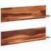 Étagères murales 2 pcs 112x20x26 cm bois massif d'acacia - Photo n°2