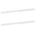 Étagères murales 2 pcs Blanc brillant 100x9x3 cm - Photo n°1