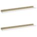Étagères murales 2 pcs Blanc et chêne Sonoma 60x9x3 cm - Photo n°1