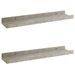 Étagères murales 2 pcs Gris béton 40x9x3 cm - Photo n°1