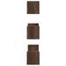 Étagères murales 3 pcs chêne marron bois d'ingénierie - Photo n°4