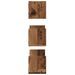 Étagères murales 3 pcs vieux bois 58x18x18 cm bois d'ingénierie - Photo n°5