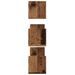 Étagères murales 3 pcs vieux bois 80x18x18 cm bois d'ingénierie - Photo n°5