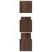 Étagères murales 3pcs chêne marron 80x18x18cm bois d'ingénierie - Photo n°5