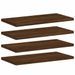 Étagères murales 4 pcs chêne marron 40x20x1,5cm bois ingénierie - Photo n°1