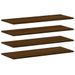 Étagères murales 4 pcs chêne marron 80x30x1,5cm bois ingénierie - Photo n°1