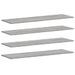 Étagères murales 4 pcs sonoma gris 100x30x1,5cm bois ingénierie - Photo n°1