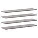 Étagères murales 4 pcs sonoma gris 80x20x1,5 cm bois ingénierie - Photo n°1