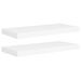 Étagères murales flottantes 2 pcs Blanc 60x23,5x3,8 cm MDF - Photo n°1