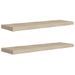 Étagères murales flottantes 2 pcs Chêne 90x23,5x3,8 cm MDF - Photo n°1