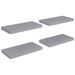 Étagères murales flottantes 4 pcs Gris 50x23x3,8 cm MDF - Photo n°2