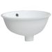 Évier de salle de bain blanc 33x29x16,5 cm ovale céramique - Photo n°3