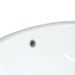 Évier de salle de bain blanc 37x31x17,5 cm ovale céramique - Photo n°8