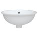 Évier de salle de bain blanc 43x35x19 cm ovale céramique - Photo n°4