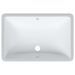 Évier de salle de bain blanc 60x40x21cm rectangulaire céramique - Photo n°7