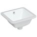 Évier salle de bain blanc 30,5x27x14 cm rectangulaire céramique - Photo n°2