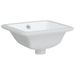 Évier salle de bain blanc 30,5x27x14 cm rectangulaire céramique - Photo n°3