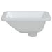 Évier salle de bain blanc 30,5x27x14 cm rectangulaire céramique - Photo n°5