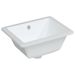 Évier salle de bain blanc 39x30x18,5 cm rectangulaire céramique - Photo n°2