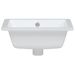 Évier salle de bain blanc 39x30x18,5 cm rectangulaire céramique - Photo n°4