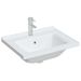 Évier salle de bain blanc 61x48x19,5 cm rectangulaire céramique - Photo n°3