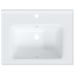 Évier salle de bain blanc 61x48x19,5 cm rectangulaire céramique - Photo n°8