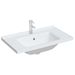Évier salle de bain blanc 81x48x19,5 cm rectangulaire céramique - Photo n°3