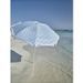 EZPELETA Parasol de plage Beach - Ø 180 cm - Vichy bleu Socle non inclus - Photo n°2