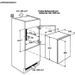 Faure FSAN88FS - Réfrigérateur Table Top Encastrable - 123L (109 + 14) - Froid Statique - L 56 x H 88 cm - Fixation Glissiere - Photo n°2