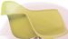 Fauteuil à bascule jaune citron et pieds hêtre massif clair Tomi - Photo n°2