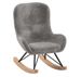 Fauteuil à bascule pour enfant ROCKY - Tissu bouclé - Photo n°1